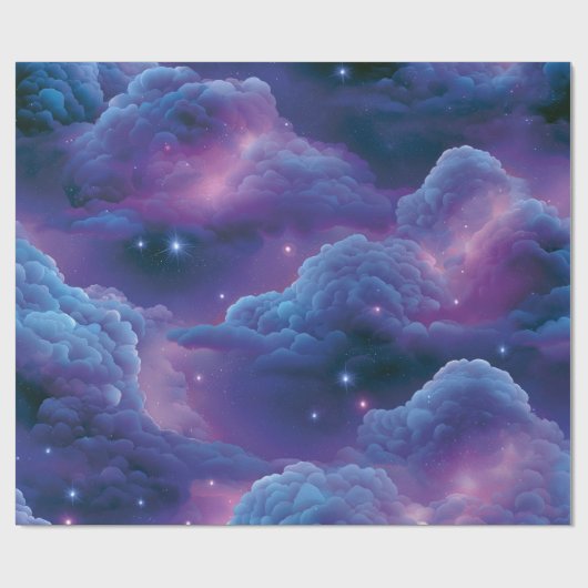Kleurrijke Kosmische Nevel Cadeaupapier (Vlak)