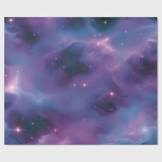Kleurrijke Kosmische Nevel Cadeaupapier (Vlak)
