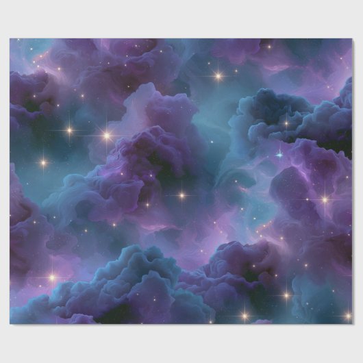 Kleurrijke Kosmische Nevel Cadeaupapier (Vlak)