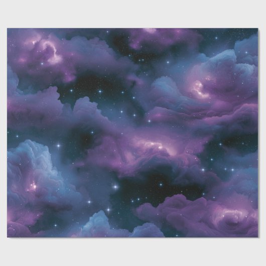 Kleurrijke Kosmische Nevel Cadeaupapier (Vlak)