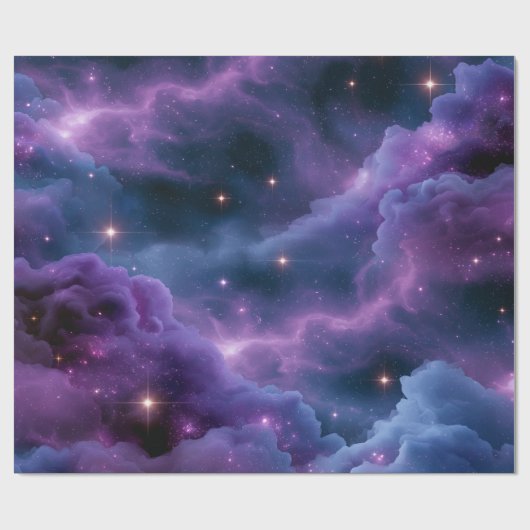 Kleurrijke Kosmische Nevel Cadeaupapier (Vlak)