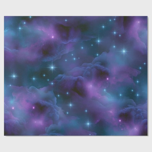 Kleurrijke Kosmische Nevel Cadeaupapier (Vlak)
