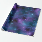 Kleurrijke Kosmische Nevel Cadeaupapier (Uitgerold)