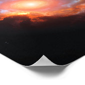 Kleurrijke kosmische nevel poster (Hoek)