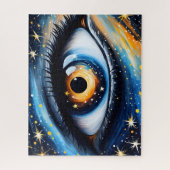 Kleurrijke Kosmische Oogkunst Legpuzzel (Verticaal)