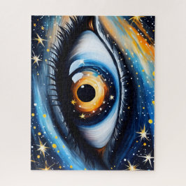 Kleurrijke Kosmische Oogkunst Legpuzzel