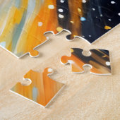 Kleurrijke Kosmische Oogkunst Legpuzzel (Zijkant)