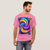 kleurrijke kosmische werveling t-shirt (Voorkant volledig)