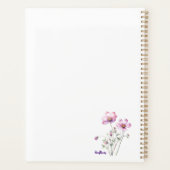 Kleurrijke kosmos bloemen, kleurrijke bloemen planner (Achterkant)