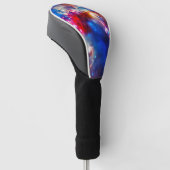 Kleurrijke Kosmos Golfheadcover (Schuin)