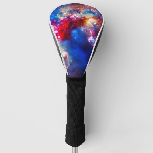 Kleurrijke Kosmos Golfheadcover (Voorkant)