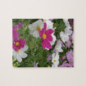 Kleurrijke kosmosbloementuin legpuzzel (Horizontaal)