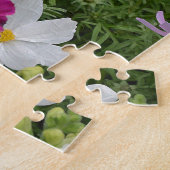 Kleurrijke kosmosbloementuin legpuzzel (Zijkant)