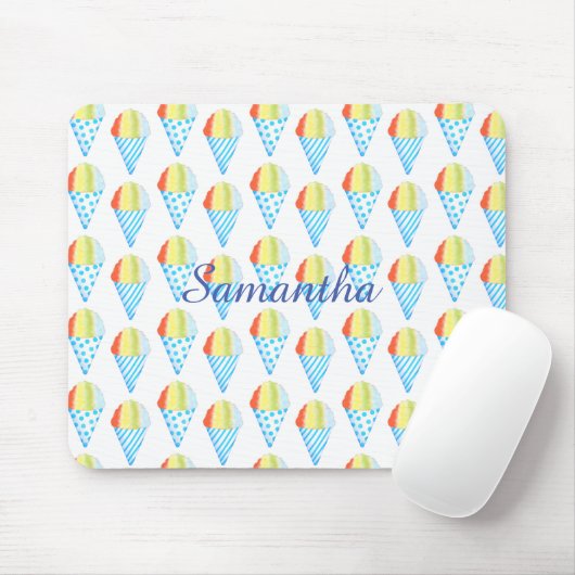 Kleurrijke koude kegel dessert muismat (Met muis)