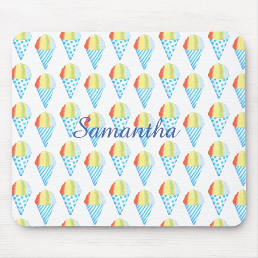 Kleurrijke koude kegel dessert muismat (Voorkant)