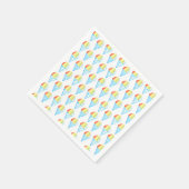 Kleurrijke koude kegel dessert servet (Hoek)