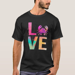 Kleurrijke krab mam krab t-shirt