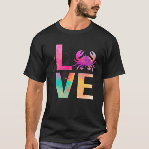 Kleurrijke krab mam krab t-shirt