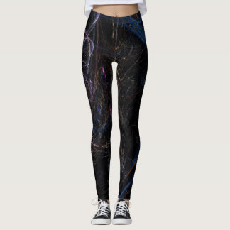 Kleurrijke krabbel leggings