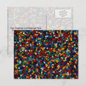 Kleurrijke kralen voor decoratieve werken briefkaart (Voorkant / Achterkant)