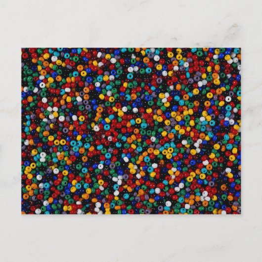 Kleurrijke kralen voor decoratieve werken briefkaart (Voorkant)
