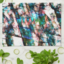 Kleurrijke krassen en vlekken met sterk contrast