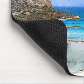 Kleurrijke  Kreta Griekenland schilderij Muismat (Hoek)