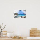 Kleurrijke  Kreta Griekenland schilderij Poster (Keuken)