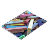 kleurrijke krijt gegroepeerd notitieboek (Linkerzijde)