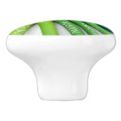 Kleurrijke krijt keramische knop (Zijkant)