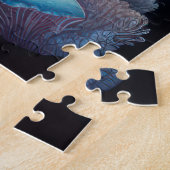 Kleurrijke krijttekening kwal legpuzzel (Zijkant)