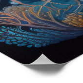 Kleurrijke krijttekening kwal poster (Hoek)