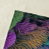 Kleurrijke krijttekening van Fish Reef Scene Strandlaken (In situ)