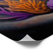 Kleurrijke krijttekenvis poster (Hoek)