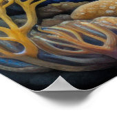 Kleurrijke krijttekenvis poster (Hoek)