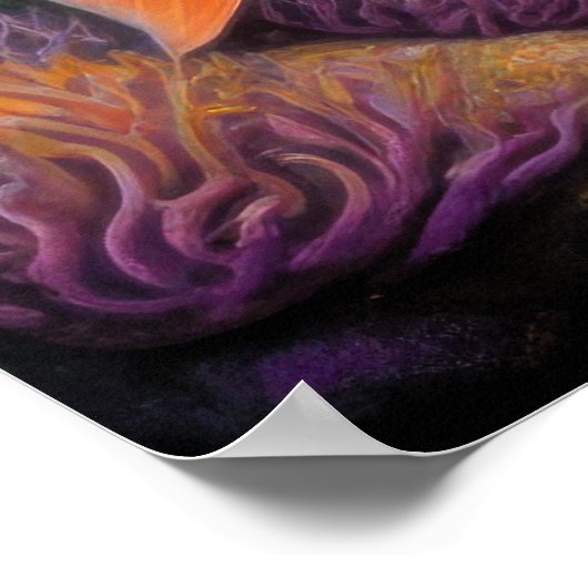 Kleurrijke krijttekenvis poster (Hoek)