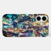 Kleurrijke kristallen Case-Mate iPhone case (Achterkant (horizontaal))