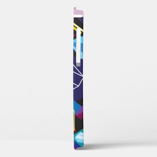 Kleurrijke kristallen, donkere abstracte achtergro Case-Mate iPhone case (Achterkant / Links)