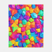 Kleurrijke kristallen vormen kunst fleece deken (Voorkant)