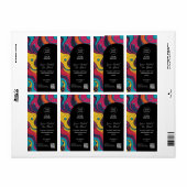 Kleurrijke kruidenthee productetiketten etiket (Full Sheet)