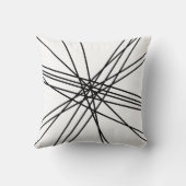 Kleurrijke Kruisende Lijnen Kussen (Achterkant)