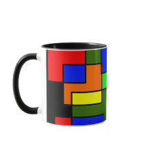 Kleurrijke kruisende rechthoeken