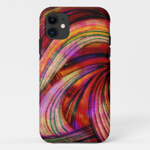 Kleurrijke Krullen, Geschilderd Krijt Abstract Case-Mate iPhone Case