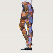 Kleurrijke kubisme print leggings (Links)