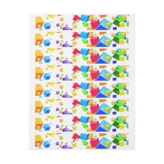 Kleurrijke kubussen 1 (Vel)
