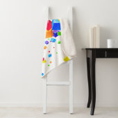 Kleurrijke kubussen 1 sherpa deken (In situ)