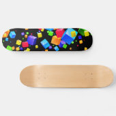 Kleurrijke Kubussen 2 Persoonlijk Skateboard (Horizontaal)