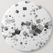 Kleurrijke kubussen 3 ronde button 6,0 cm (Voorkant)
