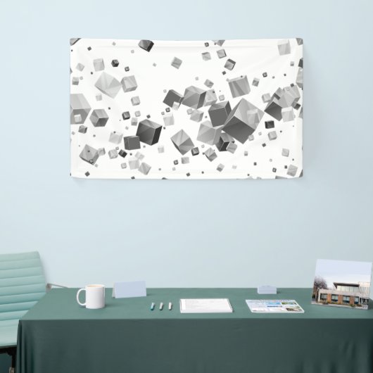 Kleurrijke kubussen 3 spandoek (Beurs)