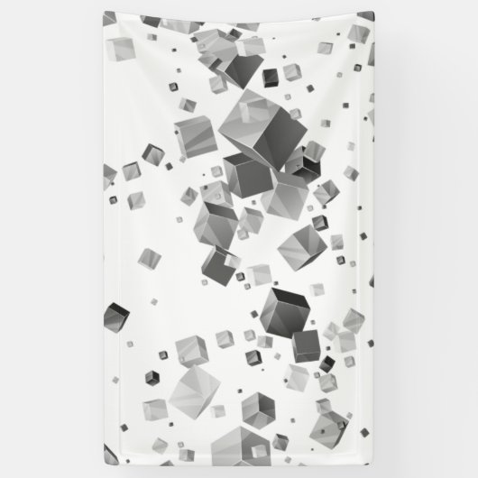 Kleurrijke kubussen 3 spandoek (Verticaal)